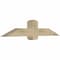 Ekena Millwork Eugene Rough Sawn Timber Gable Bracket, Douglas Fir, 60"W x 12"H x 6"D x 6"F, 5/12 Pitch GBW060X12X0606EUG00RDF - alternate 4